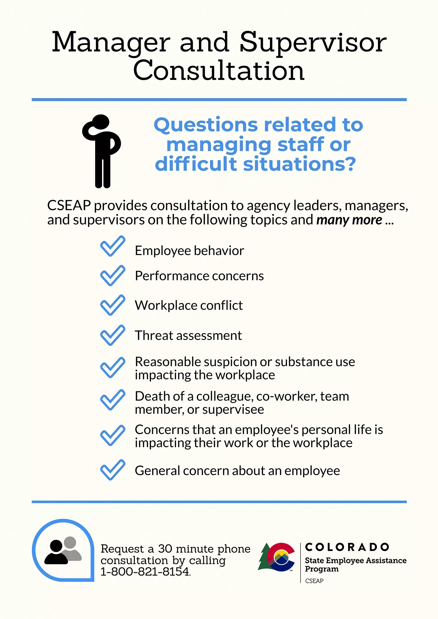Infographic about manager and supervisor consultation